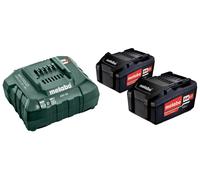 Ensemble de 2 batteries 18V Li-Power 4.0Ah avec chargeur ASC 30-36V Metabo