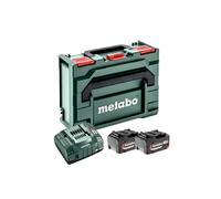 Metabo 685065000 Set De Démarrage 18V Li-Ion (2x Batterie 5.2Ah) + Chargeur Dans Metaloc