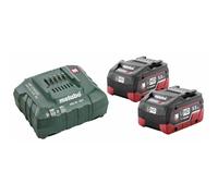 Metabo 685122000 Basic-Set 2 x LiHD 5.5 Ah Batterie pour outil et chargeur 18 V