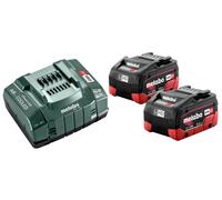 Metabo 2x batteries Metabo 5,5 Ah 18 V + chargeur ASC 30-36 V Quantité:1