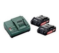 Metabo 685161000 Basic-Set 2 x 2.0 Ah Batterie pour outil 18 V 2.0 Ah Li-Ion Multicolore