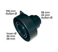 Metabo 0910058010 Multi Adaptateur d'aspiration Adapté pour raccord d'aspiration: 100 mm, 44 mm, 58 mm