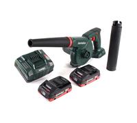 Metabo AG 18 Souffleur sans fil 18 V + 2x Batteries LiHD 4,0 Ah + Chargeur
