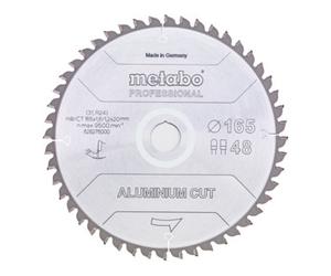 Metabo AluminiumCutProf 165 x 1,6/1,2 x 20mm Z48 FZ/TR -5° metabo Quantité:1