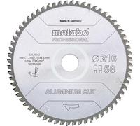 Metabo ALUMINIUM CUT PROFESSIONAL 628443000 Lame de scie circulaire 216 x 30 x 1.8 mm Nombre de dents: 58 1 pc(s)