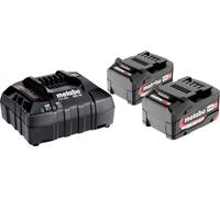 Ensemble de 2 batteries 18V Li-Power 4.0Ah avec chargeur ASC 30-36V Metabo