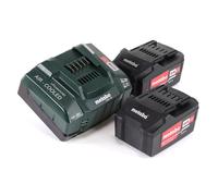 Metabo Basis Set 18V - 2x Batteries 5,2Ah + Chargeur ASC 145 ( 685051000 )