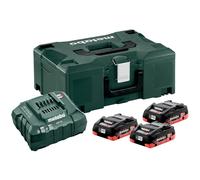 Metabo Batterie 3 X 4.0Ah Lihd + Chargeur Asc 30-36 V + Metaloc Case