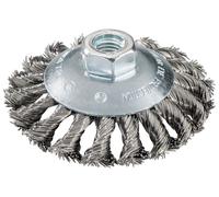 Metabo Brosse circulaire 100x0,5x10 mm/ M 14, fil d'acier torsadé, version déportée, épaisseur de fil 0,50 mm