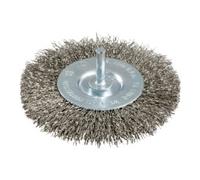 Metabo Brosse ronde 100x0,3 mm/ Acier inoxydable, ondulé, avec queue de 6 mm metabo Quantité:1