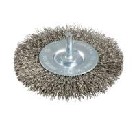 Metabo Brosse ronde 75x0,3 mm/ 6 mm, acier inoxydable, ondulé, avec queue de 6 mm metabo Quantité:1