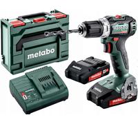 Metabo BS 18 L BL Perceuse-visseuse sans fil (18V/2x2,0Ah) MetaBox 602326500