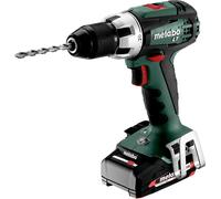 Metabo BS 18 LT Compact (602102530) Perceuse-visseuse sans fil2x18V/2Ah Li-Ion ; chargeur ASC 30-36 V ; coffret plastique