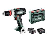 Metabo BS 614052500 Perceuse rapide sans fil 18 L avec batterie et boîtier en plastique (18 V 2 x 2 Ah LiPOWER, diamètre de perçage 13 mm/36 mm, poids 1,6 kg)