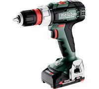 Metabo BS 614052500 - Perceuse rapide sans fil de 18 L, avec batterie et coffret plastique de (LiPOWER de 18 V, 2 x 2 Ah, diamètre de perçage 13 mm/36 mm, poids 1,6 kg)