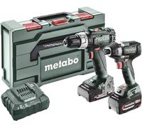Metabo BSLBL+SSD200LTBL -Perceuse-visseuse à percussion sans fil, Clé à chocs sans fil + batterie, + chargeur