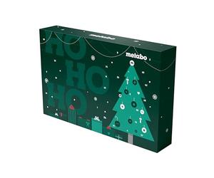 metabo Calendrier de l'Avent 2025 - Calendrier à outils avec 24 surprises : embouts, clé à douille, porte-embout et poignée - Accessoires professionnels pour bricoleurs - Idée cadeau de Noël