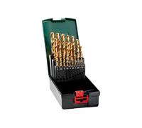 Metabo Cassette de forets HSS-TiN, 25 pièces
