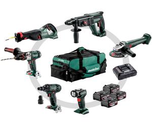 Metabo Combo Set 6.1 Machines sans fil dans un set (18V/4x4,0Ah) Sac 685211000