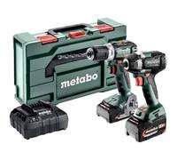 Perceuse-visseuse sans fil, Clé à chocs sans fil Metabo BSLBL+SSWLT300BL 685202000 18 V 5.2 Ah Li-Ion + batterie, + chargeur