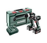 Metabo Comboset 2.8.8. 18V Li-ion Accu Perceuse-visseuse Et Clé À Chocs Set (2x5.2Ah) Dans MetaBOX