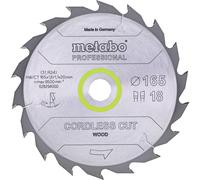 Metabo CORDLESS CUT WOOD 628295000 Lame de scie circulaire 165 x 20 x 1.1 mm Nombre de dents: 36 1 pc(s)