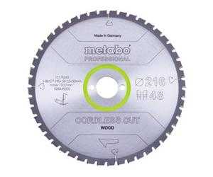 Metabo CordlessCutProf 216x30 48WZ 5°neg Quantité:1