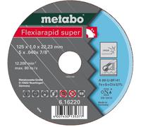 Metabo Flexiarapid Super Disque a tronçonner 180x1,6x22,23 inox, TF 41 616226000