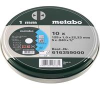 Metabo Disques à tronçonner 125x1,0x22,23mm Inox 10p.