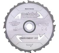 Metabo Lame de scie fibercement cut - professional "160x2,2/1,6x20 Z4 DFZ 5°"