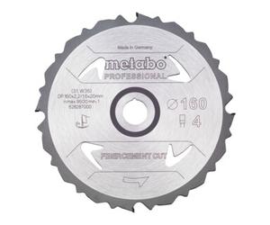 Metabo FibercementCutProf 160x20 4DFZ 5° Quantité:1