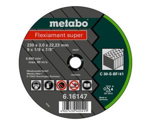 Metabo Flexiamant super 230 x 3,0 x 22,23 pierre, meule de tronçonnage, modèle droit metabo Quantité:25