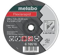Metabo Flexiarapid 180 x 1,6 x 22,23 mm, aluminium, meule de tronçonnage-, forme 42 metabo Quantité:25