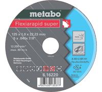 METABO Disque à tronçonner-acier-FLEXIARAPID SUPER 125x1,0x22,2 616220000