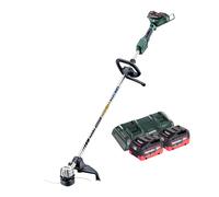 Metabo FSD 36-18 LTX BL 40 Débroussailleuse sans fil 36 V (2x 18 V) sans balais + 2x Batteries 8,0 Ah + Chargeur double