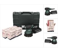 Metabo FSX 200 Intec Ponceuse excentrique 125 mm 240 W + Coffret + 4x Set de ponçage Toolbrothers TURTLE