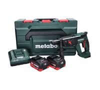 Metabo KH 18 LTX 24 Marteau combiné sans fil 18 V 2,1 J SDS plus + 2x batterie 5,5 Ah + chargeur + metaBOX