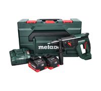 Metabo KH 18 LTX 24 Marteau combiné sans fil 18 V 2,1 J SDS plus + 2x batterie 8,0 Ah + chargeur + metaBOX