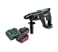 Metabo KH 18 LTX 24 Marteau combiné sans fil 18 V 2,1 J SDS Plus + 2x batterie LiHD 5,5 Ah + chargeur