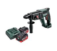 Metabo KH 18 LTX 24 Marteau combiné sans fil 18 V 2,1 J SDS Plus + 2x batterie LiHD 8,0 Ah + chargeur