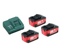 Metabo 685048000 Set de démarrage 18V Li-Ion (3x batterie 5.2Ah) + chargeur