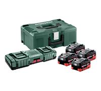 Metabo 685135000 Set De Démarrage 18V LiHD (4x Batterie 8.0Ah) + 2x Chargeur Dans Metaloc