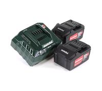 Metabo Kit de base sans fil 18V avec 2x batterie 5,2Ah ( 625592000 ) + chargeur ASC 55 ( 627044000 )