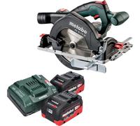 Metabo KS 18 LTX 57 Scie circulaire portative sans fil 18 V 165 mm + 2x batterie LiHD 8,0 Ah + chargeur