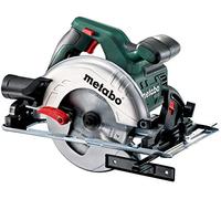 metabo KS 55 Scie Circulaire Portative, 1200W, Coupe 55 mm | Design compact pour chantier, poignée antidérapante softgrip, indicateur de coupe précis, avec lame de scie carbure