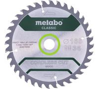 Metabo CORDLESS CUT WOOD CLASSIC 628650000 Lame de scie circulaire 165 x 20 x 1 mm Nombre de dents: