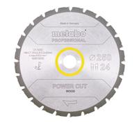 Metabo Lame de scie circulaire HW/CT 250 x 30 x 2,8/2,0, nombre de dents 24, affûtage en biseau alterné, angle d'attaque 3° nég. metabo Quantité:1