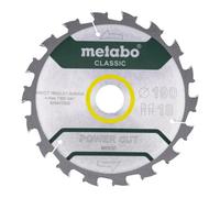 Metabo Lame de scie Metabo "power cut wood - classic", 190x2,2/1,4x30, Z18 WZ 5° /B Quantité:1