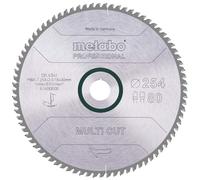 Metabo Lame de scie "Multi coupe - professionnelle" HW/CT 254x30, 80 PZ/LZ, 5° 628093000