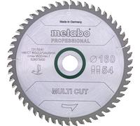 Metabo Lame de scie circulaire HW/CT 190 x 20 x 2,6/1,8, nombre de dents 54, denture plate/denture trapézoïdale, angle d'attaque 5° nég. metabo Quantité:1